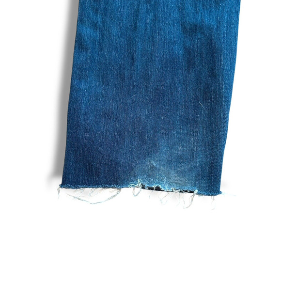 American Eagle Jeans Mens 34 x 32 Mid Rise Boot Cut Blue Cotton Denim Distressed - Picture 10 of 14